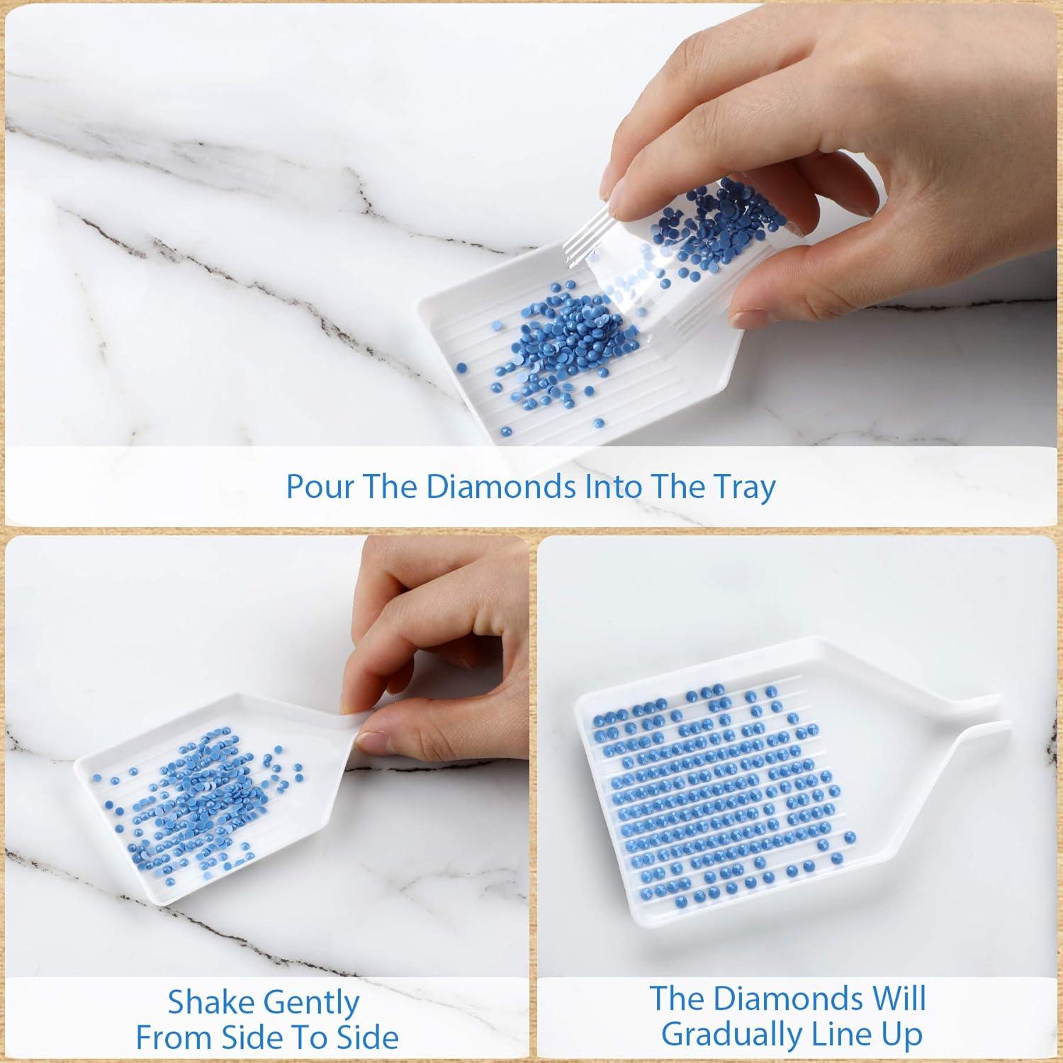 6 Bandejas de Clasificación de Perlas FEBSNOW 9.7x5.6 cm