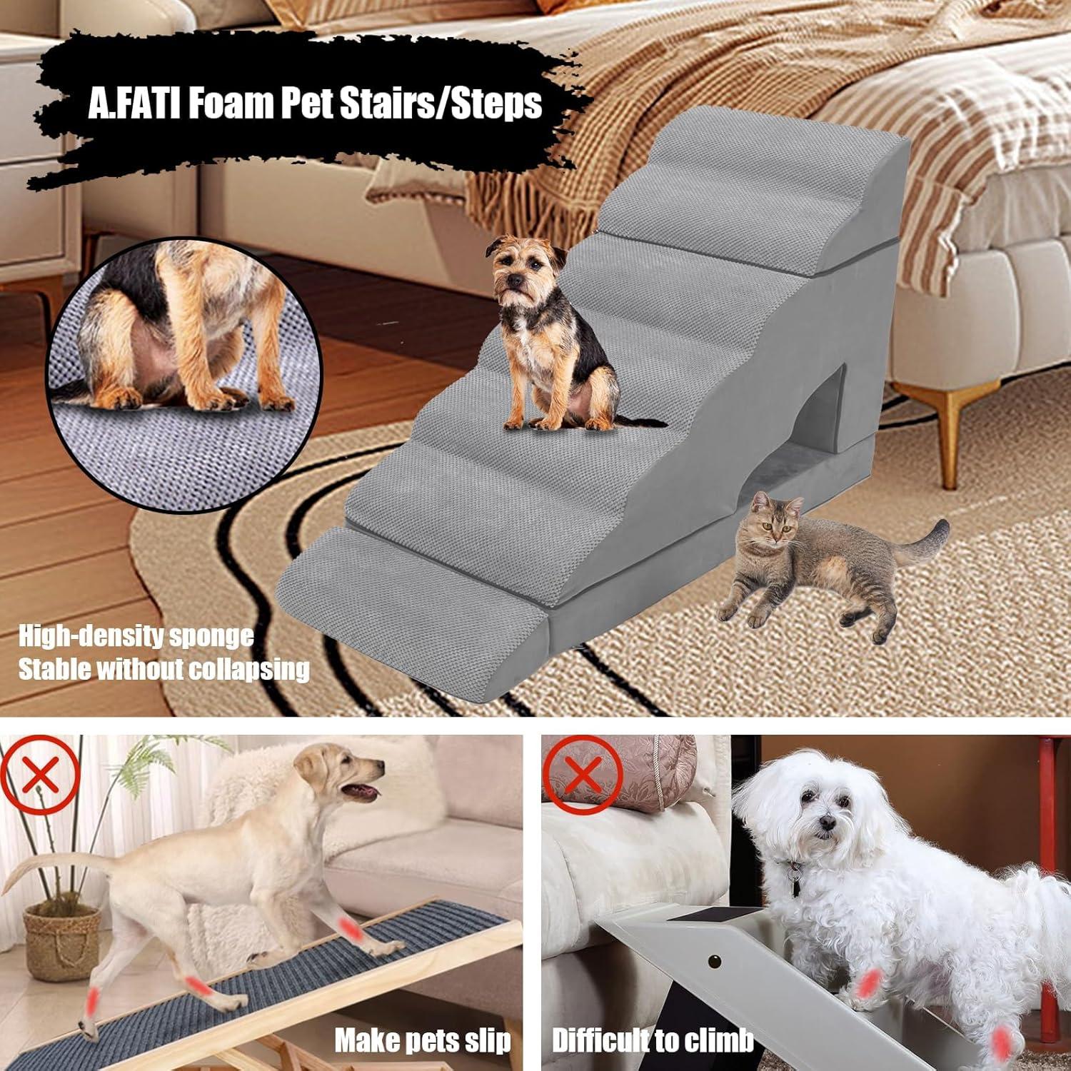 Escalera para Perros A.FATI 7 Niveles Antideslizante 86.4 cm