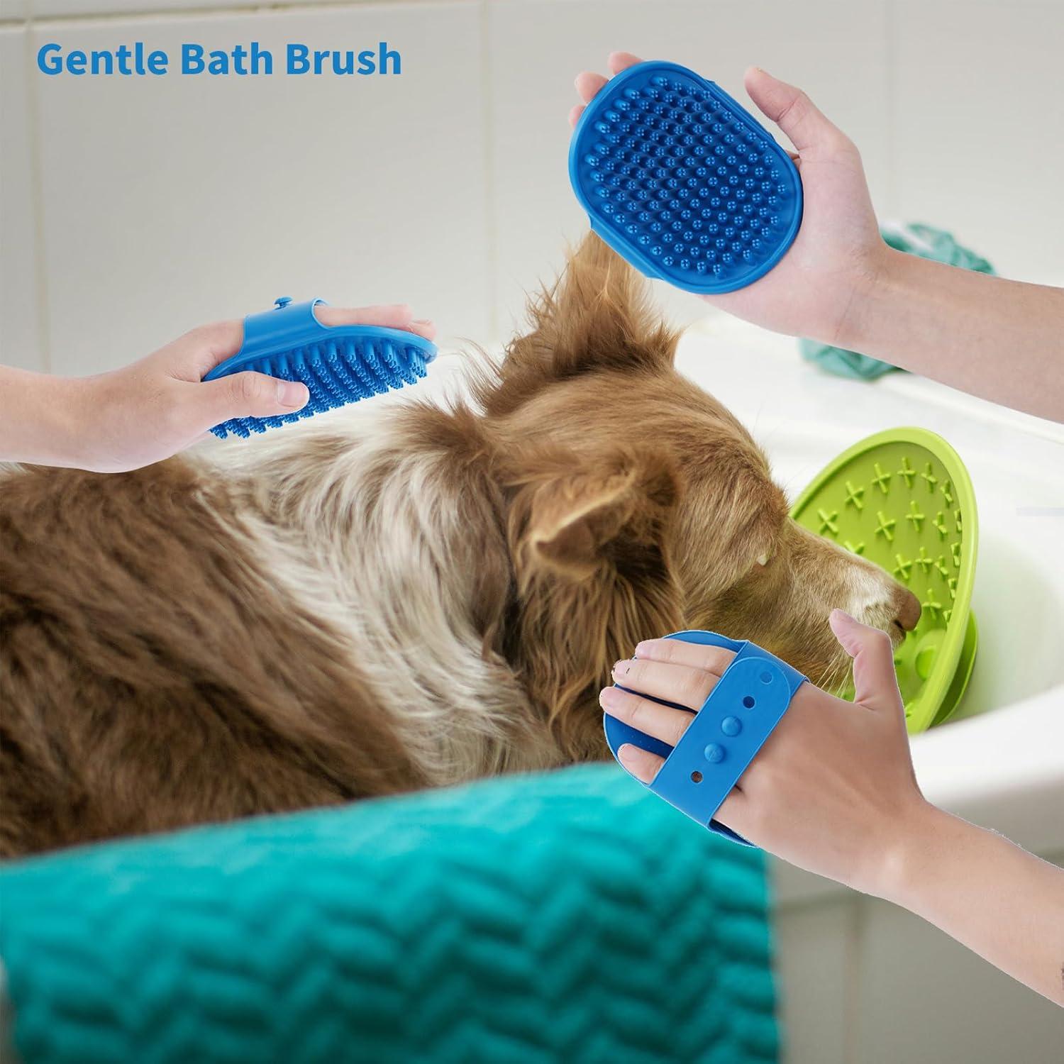 Cepillo Desenredante Ergonómico para Perros Werduoland Azul