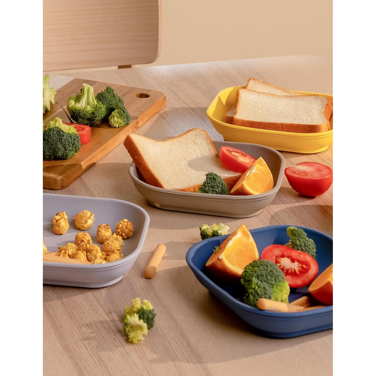 Platos de Succión BABELIO para Bebé 100% Silicona 3 Unidades