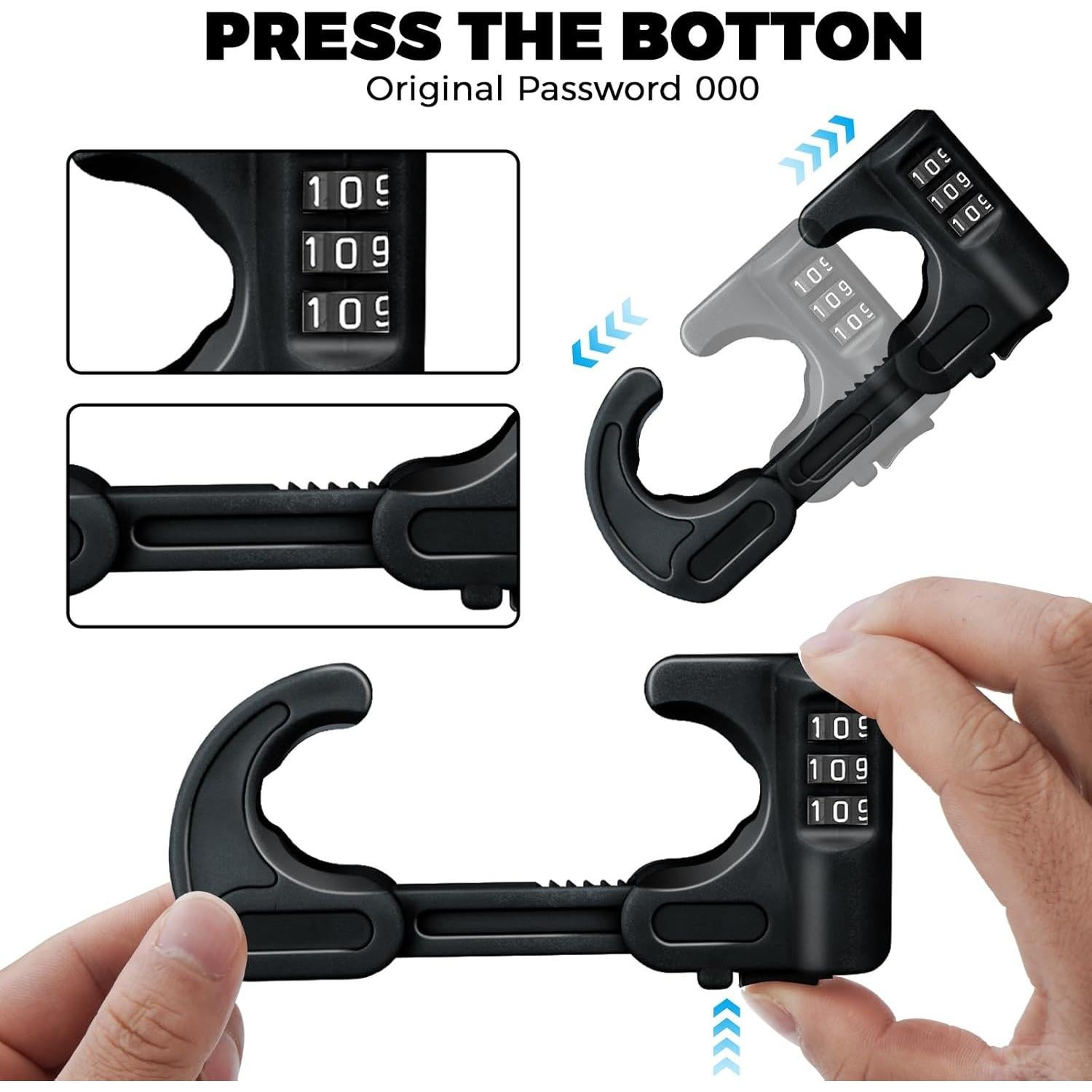 4 Cerraduras de Gabinete de Seguridad HoneSecur para Niños