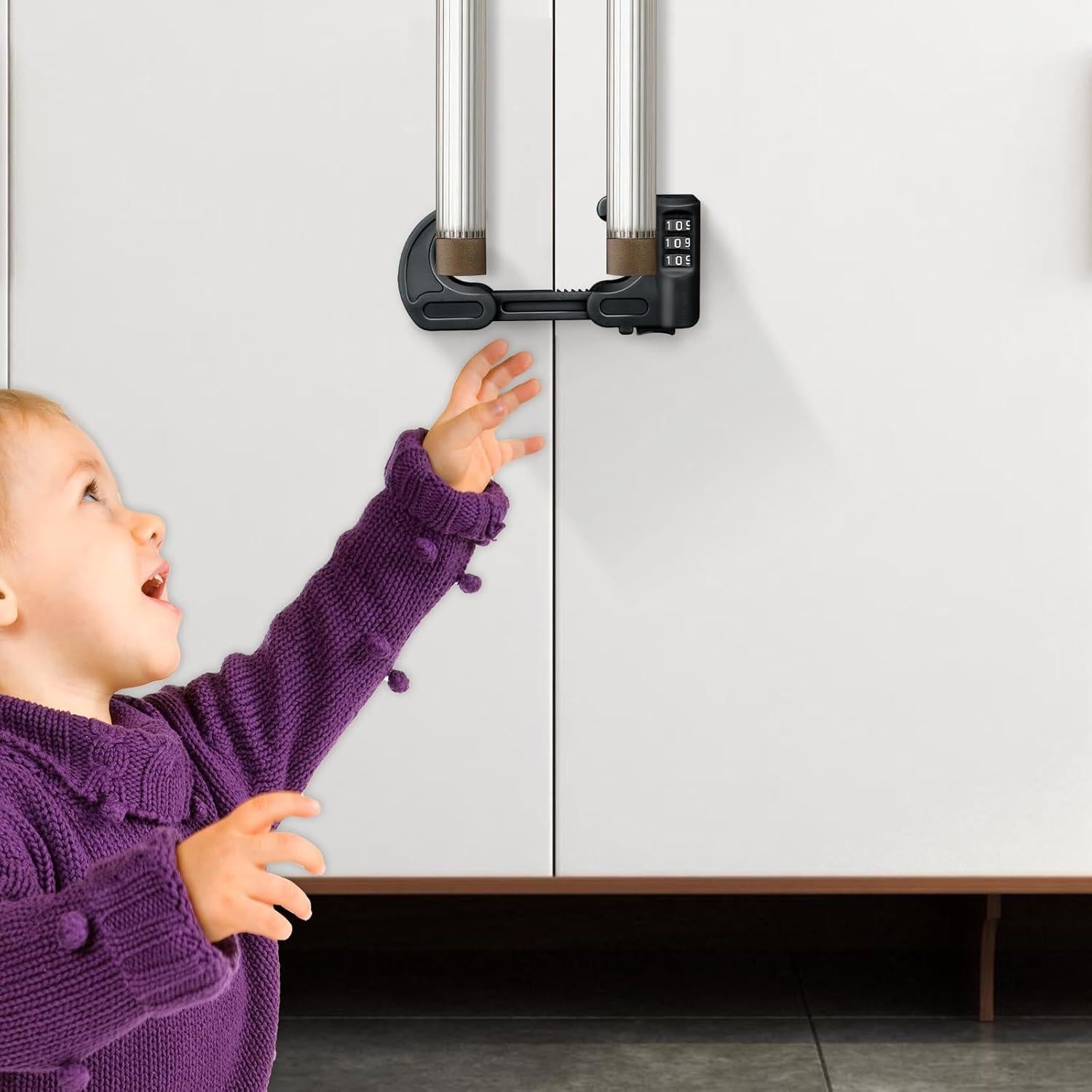 4 Cerraduras de Gabinete de Seguridad HoneSecur para Niños