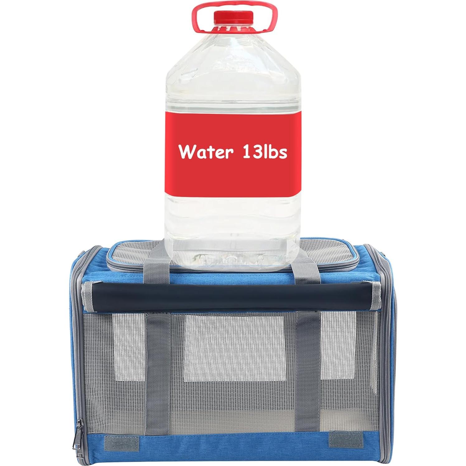 Transportadora de Mascotas Grande SGZN Azul 47x30x30cm