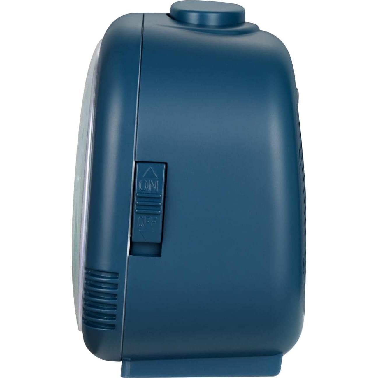 Reloj Despertador Tinload Azul Silencioso con Luz Nocturna