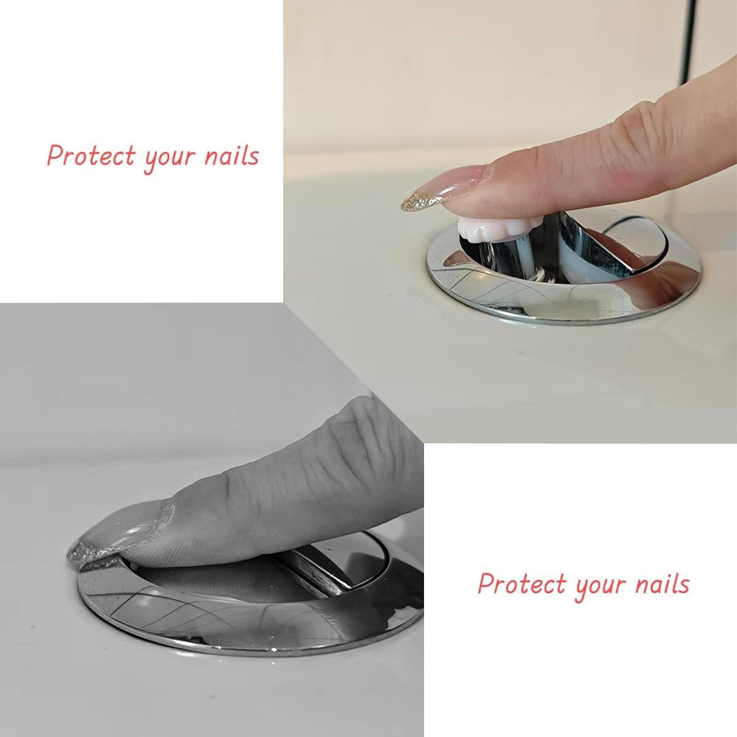 Asistente de Botón de Inodoro Dark Zeya - 4 Pack Flor