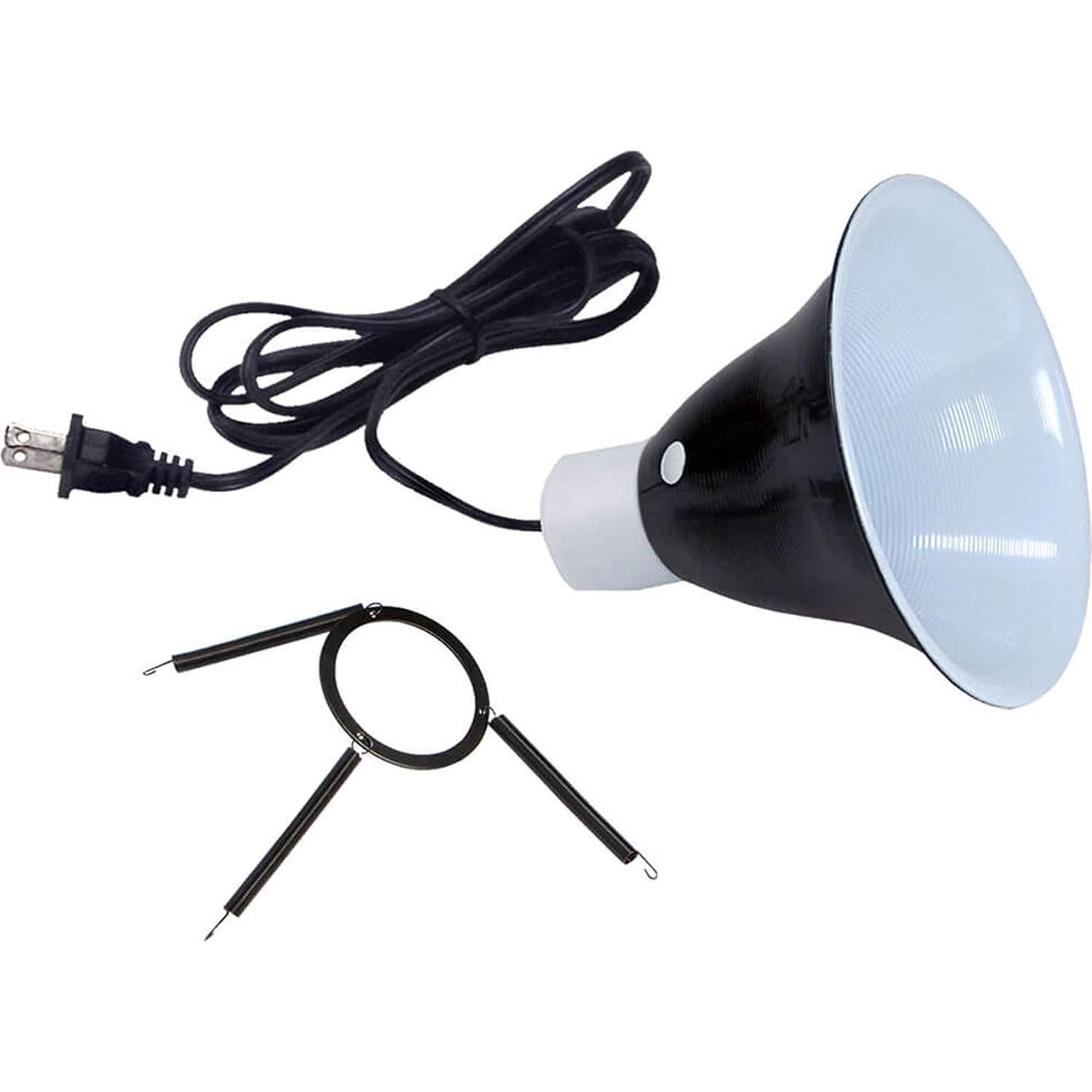 Domo Reflector Zilla 14 cm Negro para Terrarios