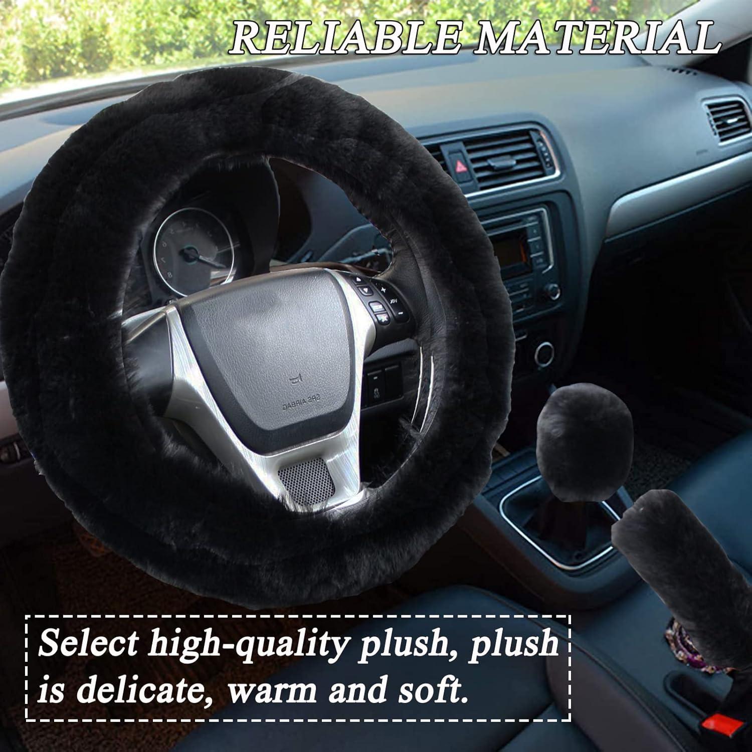 Conjunto de Accesorios de Coche Esponjosos LXPKKIG 12 Piezas