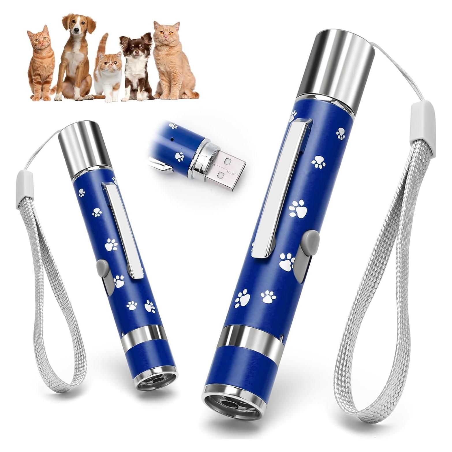 Juguete Interactivo para Gatos EAWONGEE 2 Piezas Azul