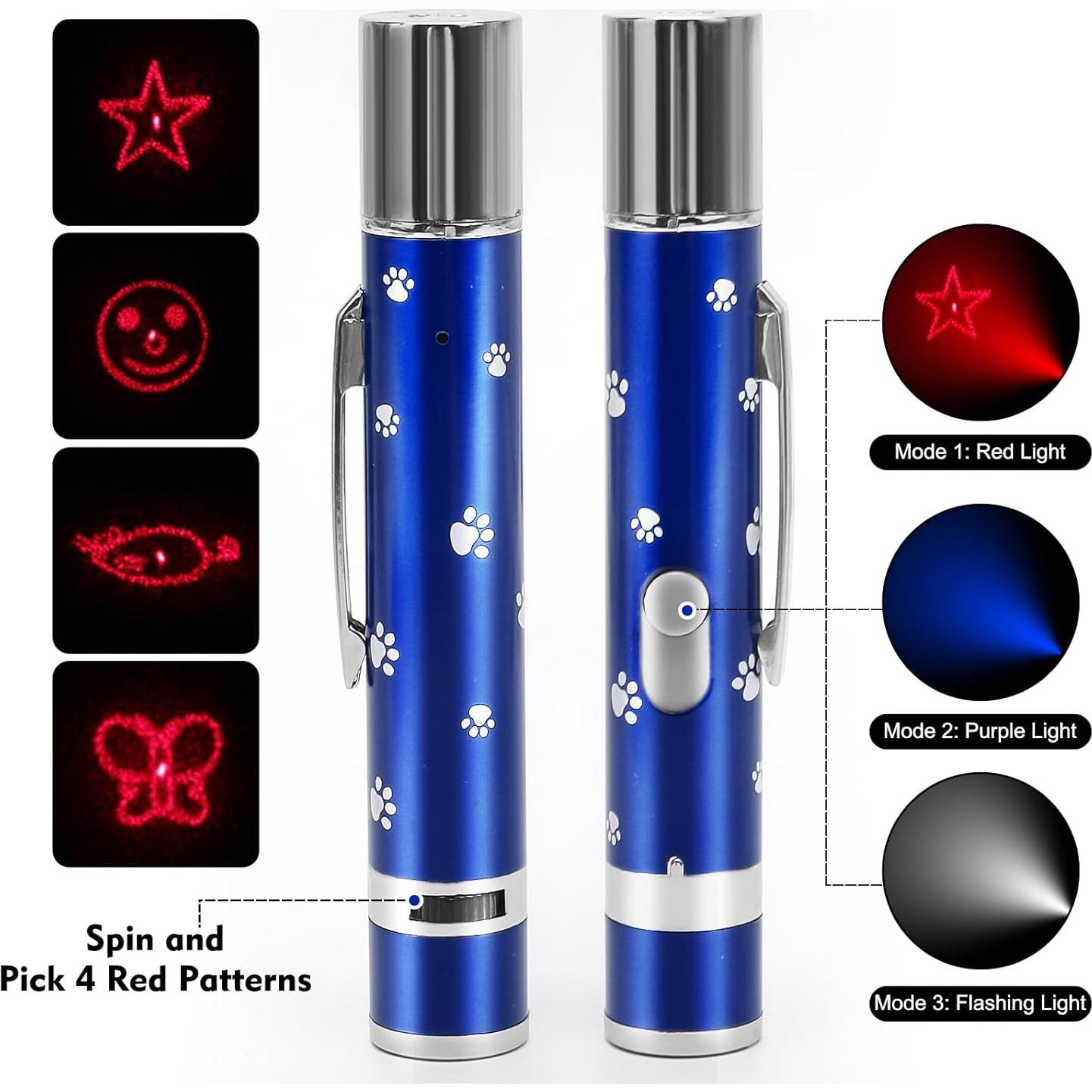 Juguete Interactivo para Gatos EAWONGEE 2 Piezas Azul