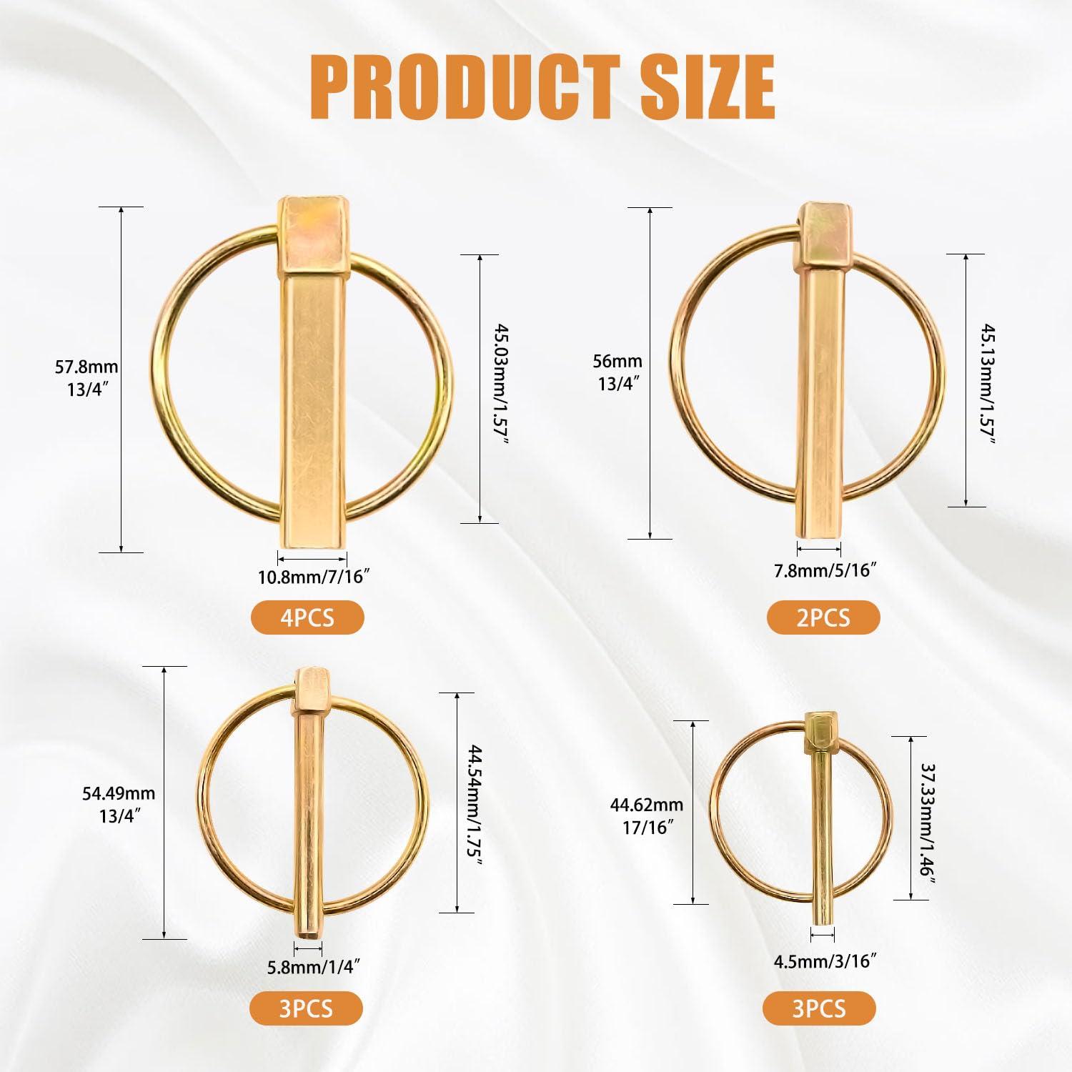 Kit de Pasadores de Seguridad Mankk 12 Piezas Alta Resistencia