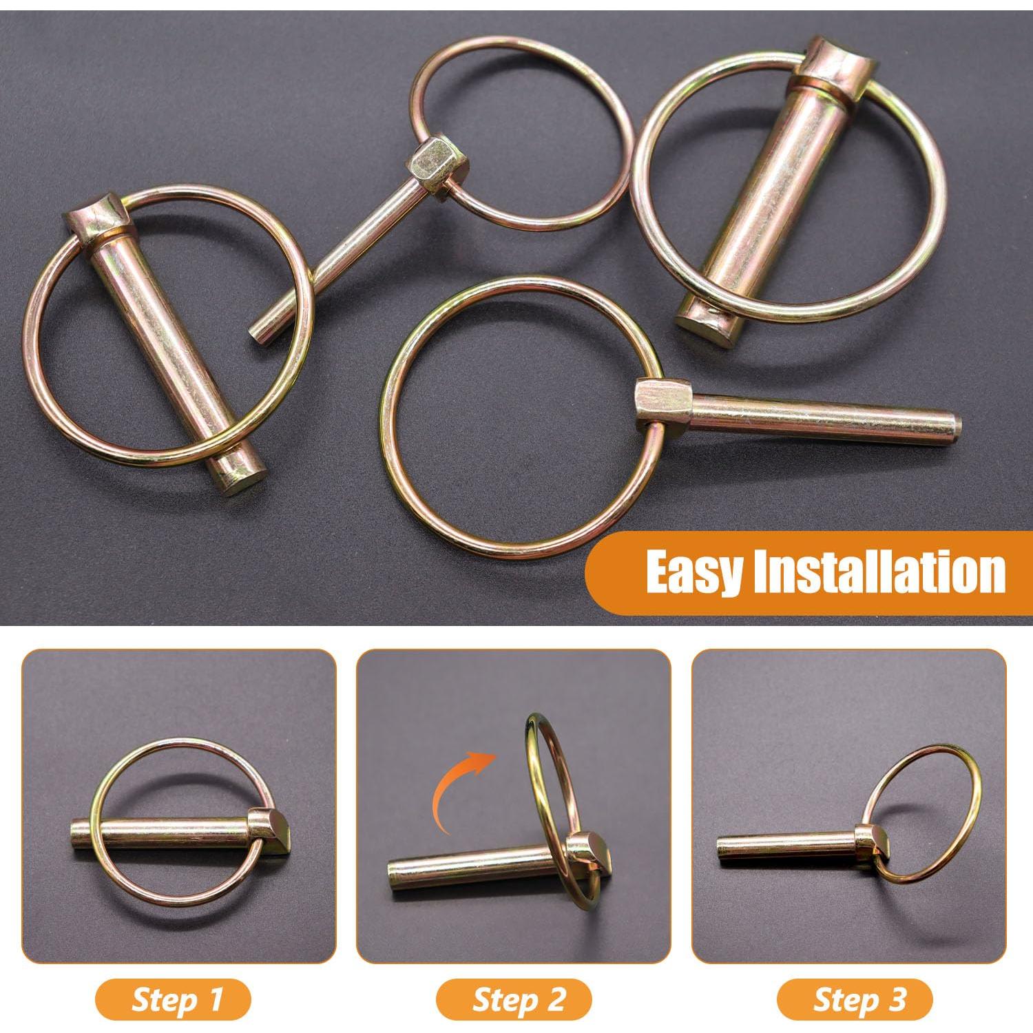 Kit de Pasadores de Seguridad Mankk 12 Piezas Alta Resistencia