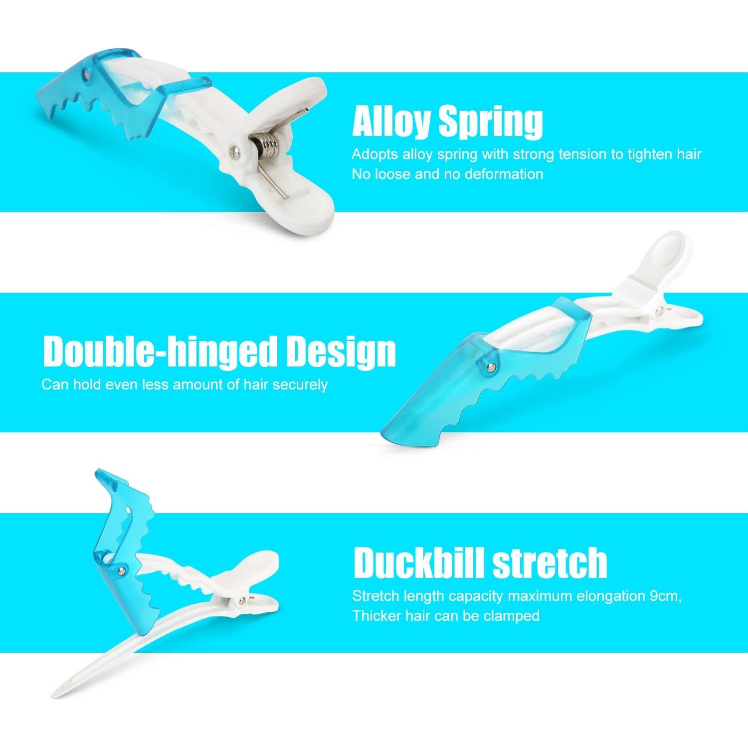 Clip de Cabello Premium MEN'S GROOMING BARBER PRO - Paquete de 10