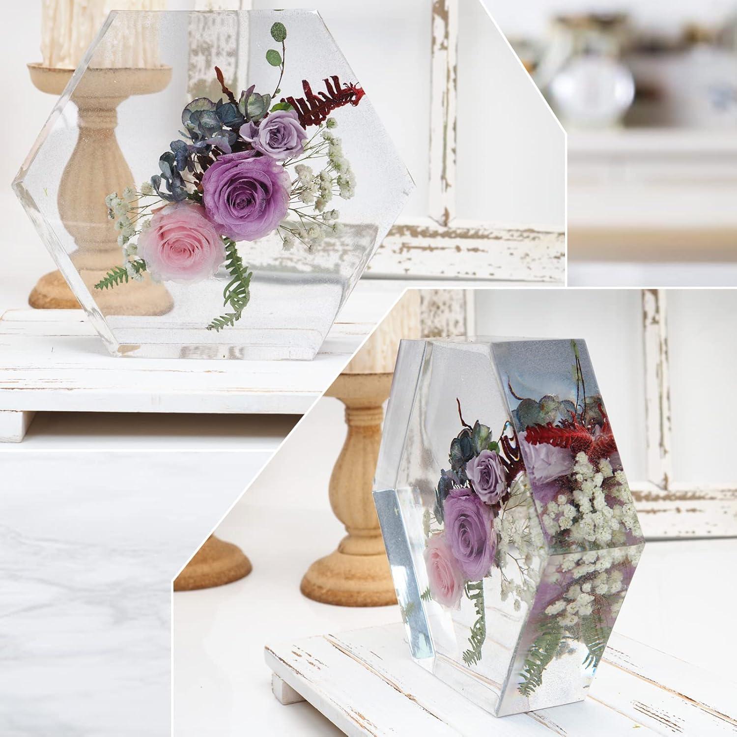 Molde de Resina Hexagonal Grande Actvty 23.1x19.8 cm para Flores