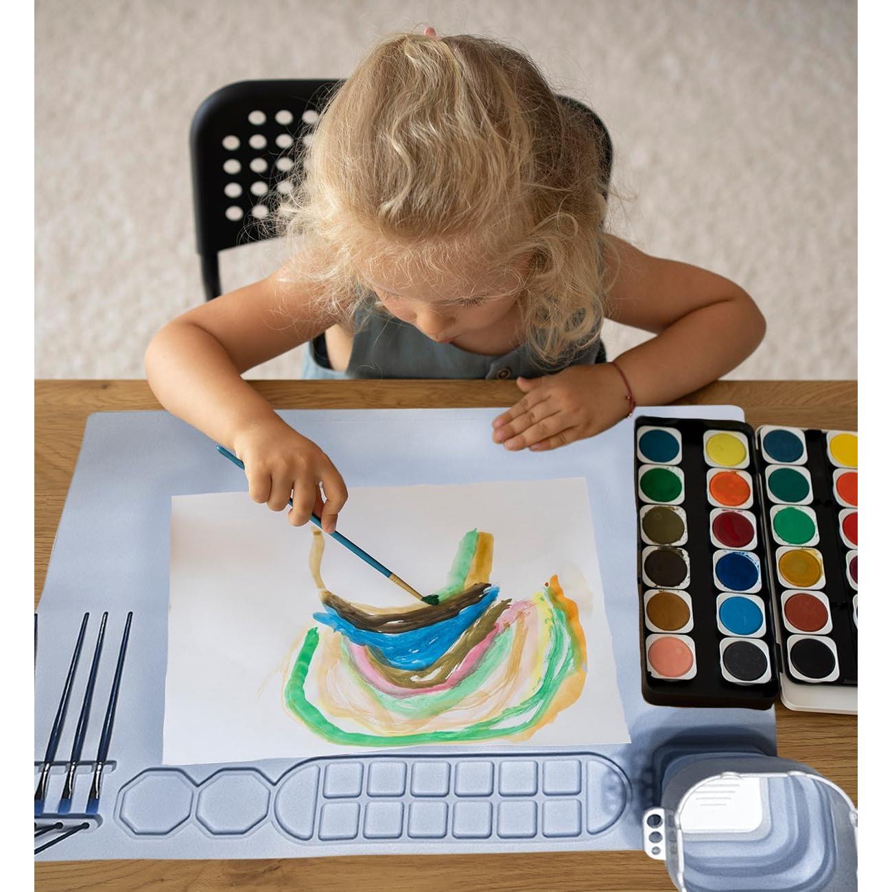 Alfombrilla de Pintura de Silicona Genérica 50.8x40.6cm Azul