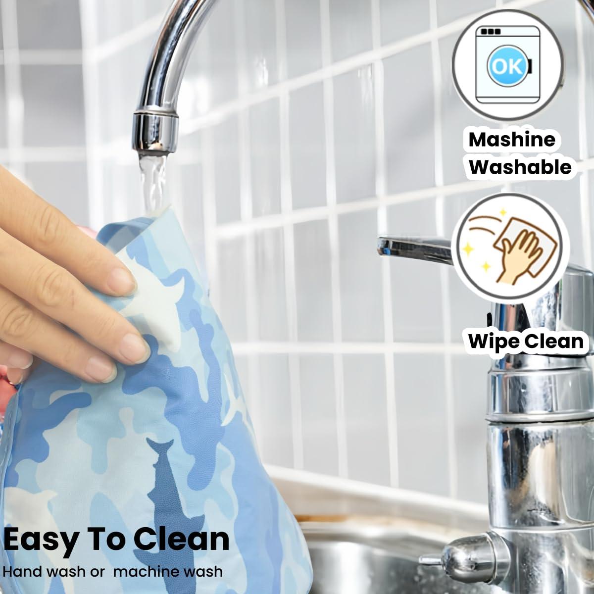 Baberos Impermeables TSD para Bebés - Paquete de 5 Ajustables