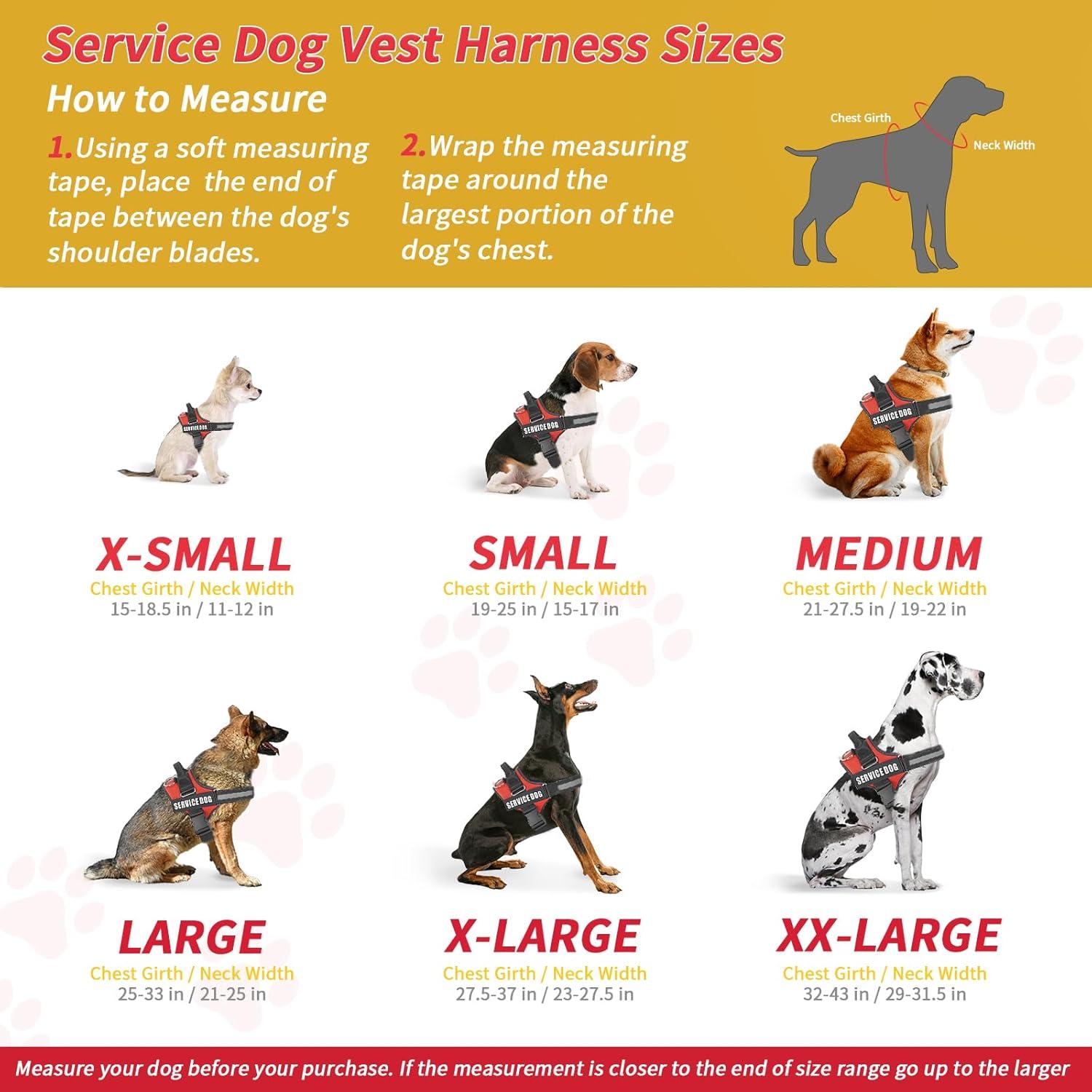 Chaleco para Perro de Servicio Opstin Rojo X-Pequeño 39-47cm