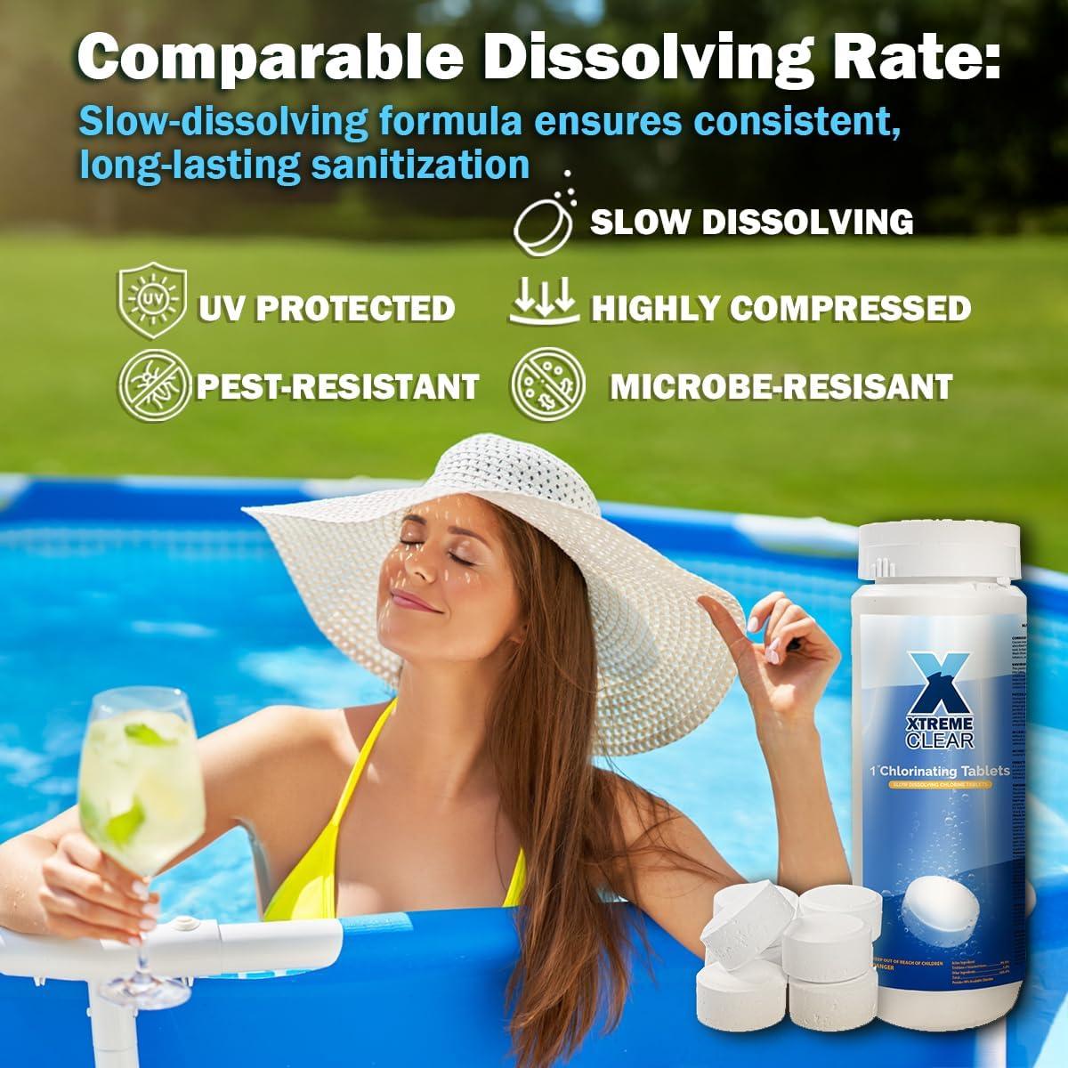 Pastillas de Cloro XtremepowerUS 1" 0.68kg para Piscinas