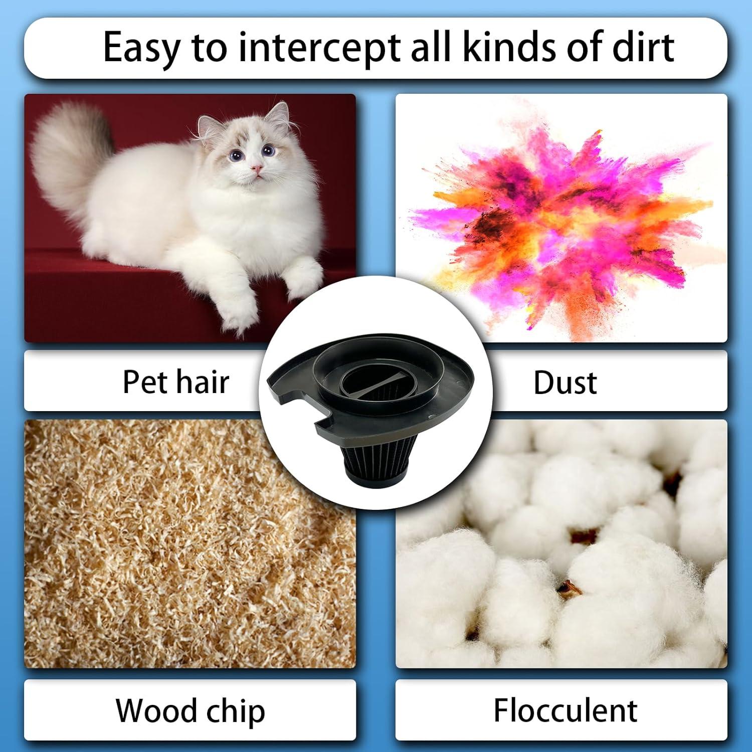 Paquete de 4 Filtros HEPA y Espuma Aolleteau para Aspiradora EV1416