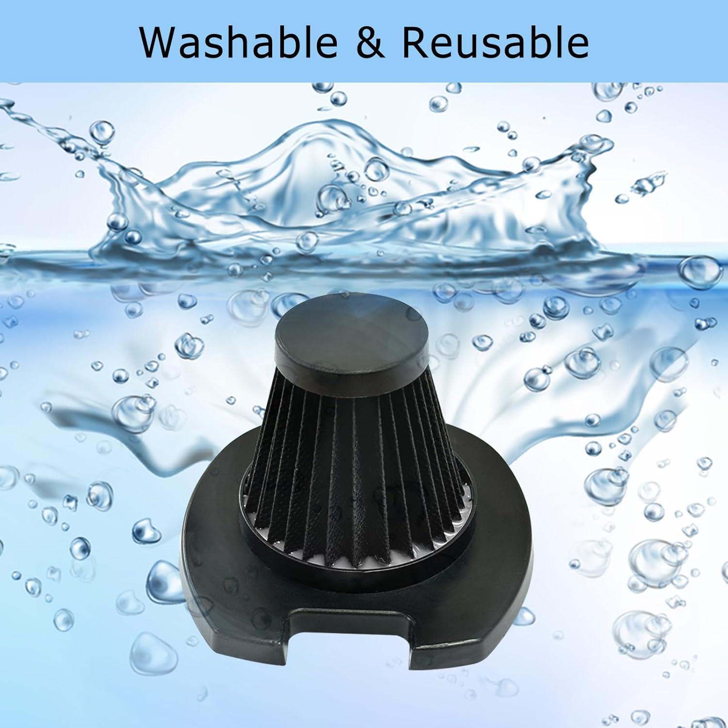 Paquete de 4 Filtros HEPA y Espuma Aolleteau para Aspiradora EV1416