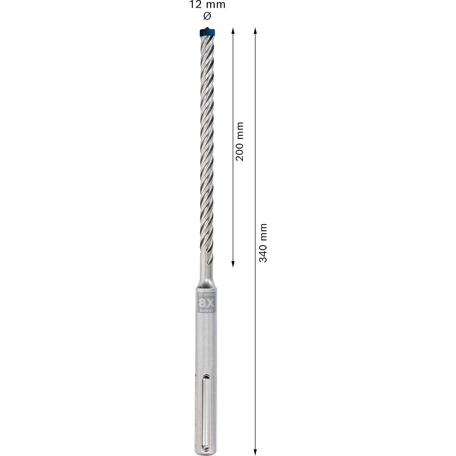 Broca de Martillo Bosch EXPERT SDS max-8X 12mm x 340mm