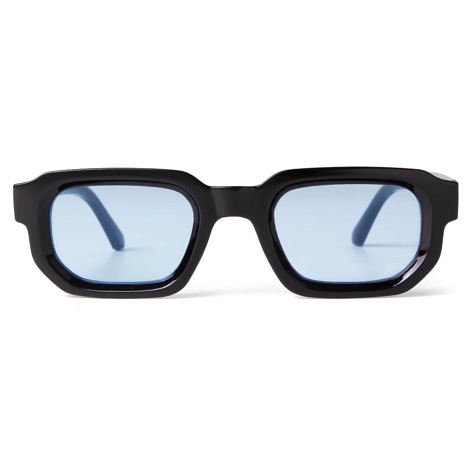 Gafas de Sol Rectangulares JUDOO UV400 Lentes Azules Naranjas