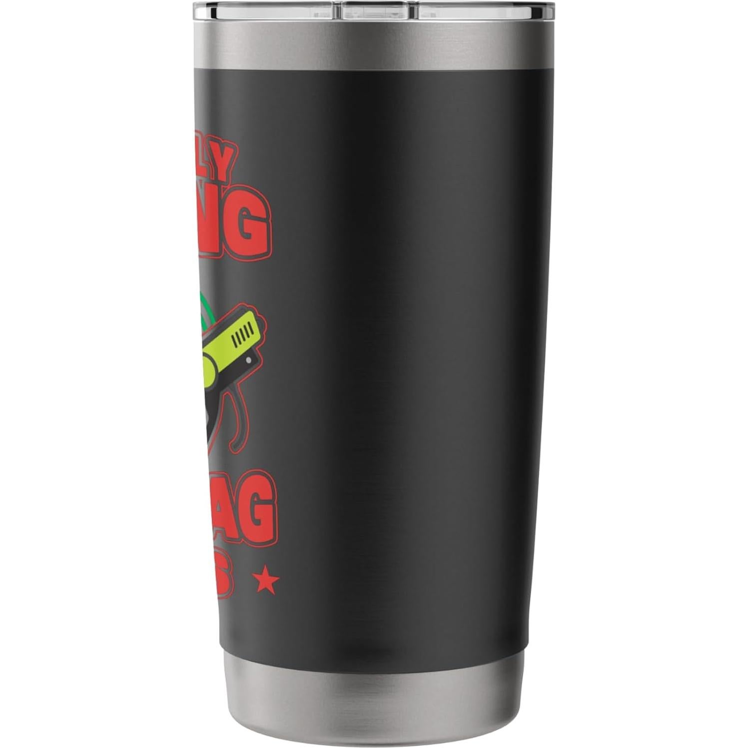 Taza Aislada de Acero Inoxidable 20 oz Regalos de Fiestas Laser Tag