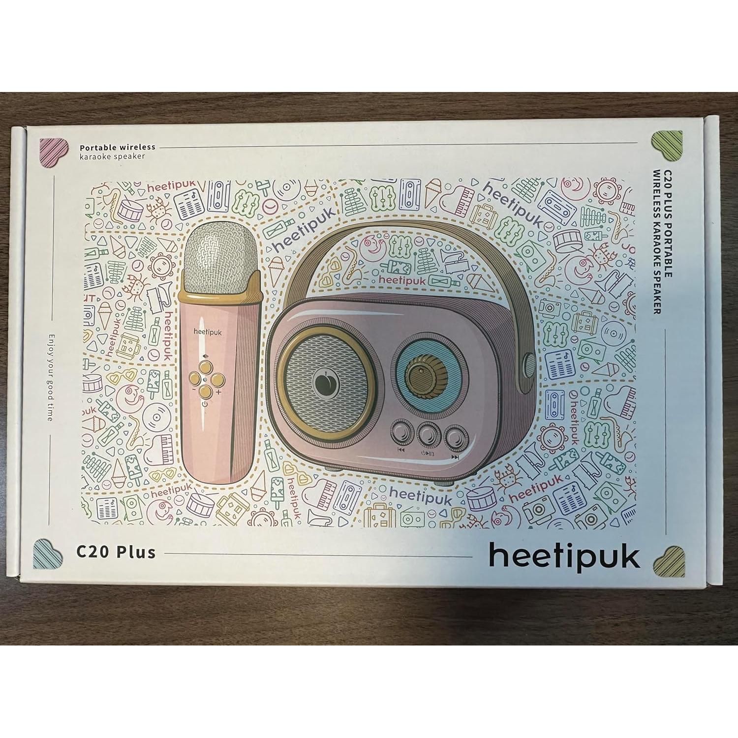 Mini máquina de karaoke Heetipuk C20 Plus Bluetooth 5.0