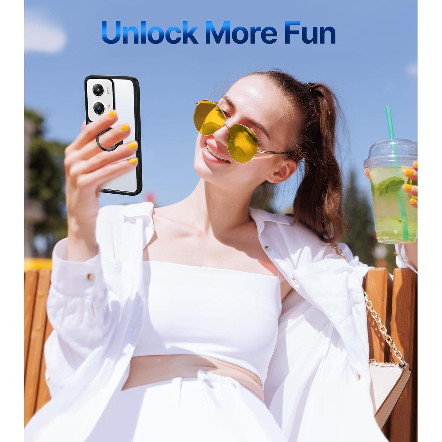 Funda Transparente Silverback para Moto G Stylus 5G 2024 con Anillo