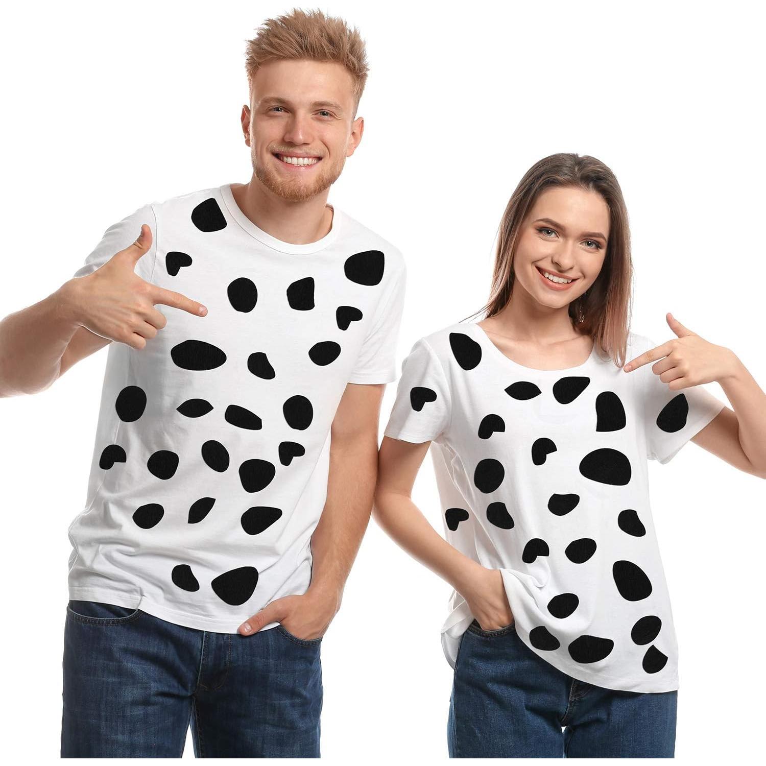 Hojas de Fieltro Adhesivo Negro Tatuo para Disfraz Dálmata - 6 Piezas