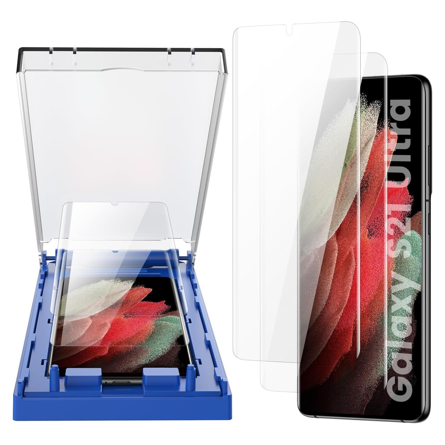 Protector de Pantalla MOHAVE 2 Pack para Samsung Galaxy S21 Ultra 5G HD Claro