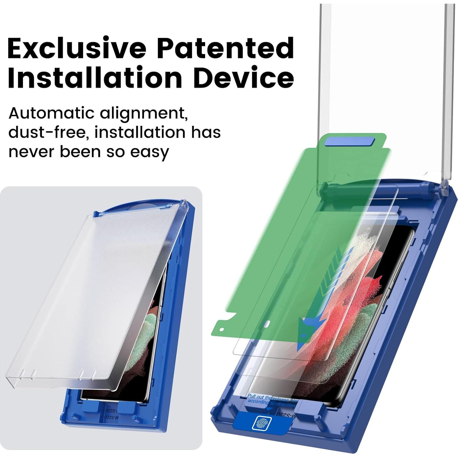 Protector de Pantalla MOHAVE 2 Pack para Samsung Galaxy S21 Ultra 5G HD Claro