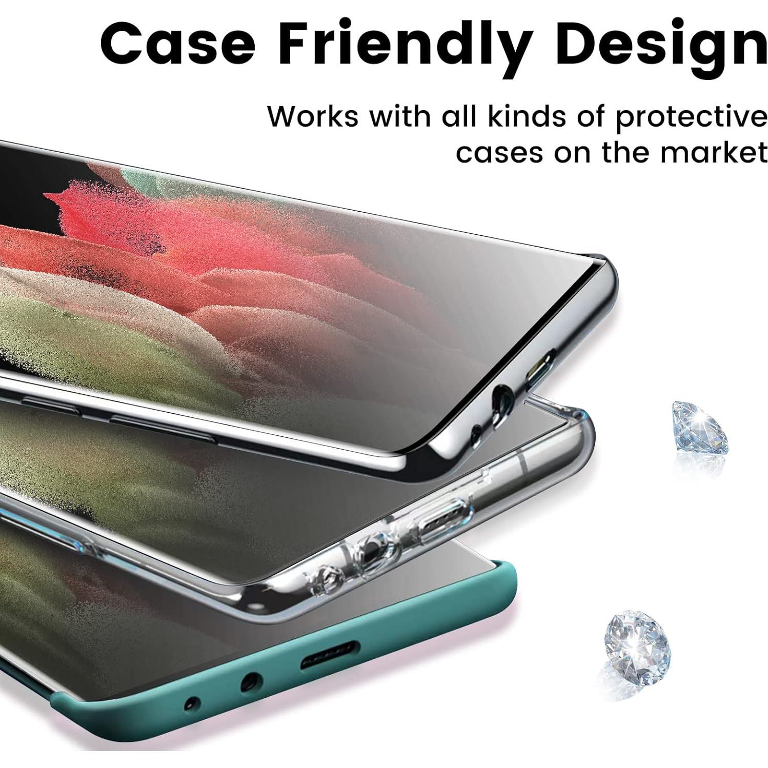 Protector de Pantalla MOHAVE 2 Pack para Samsung Galaxy S21 Ultra 5G HD Claro