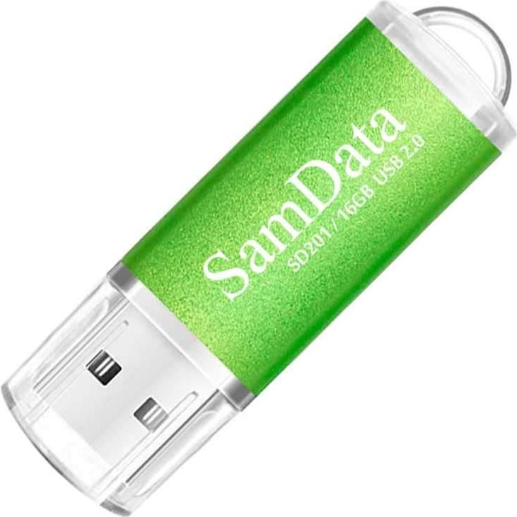 Paquete de 3 Memorias USB 2.0 SamData 16GB Multicolor