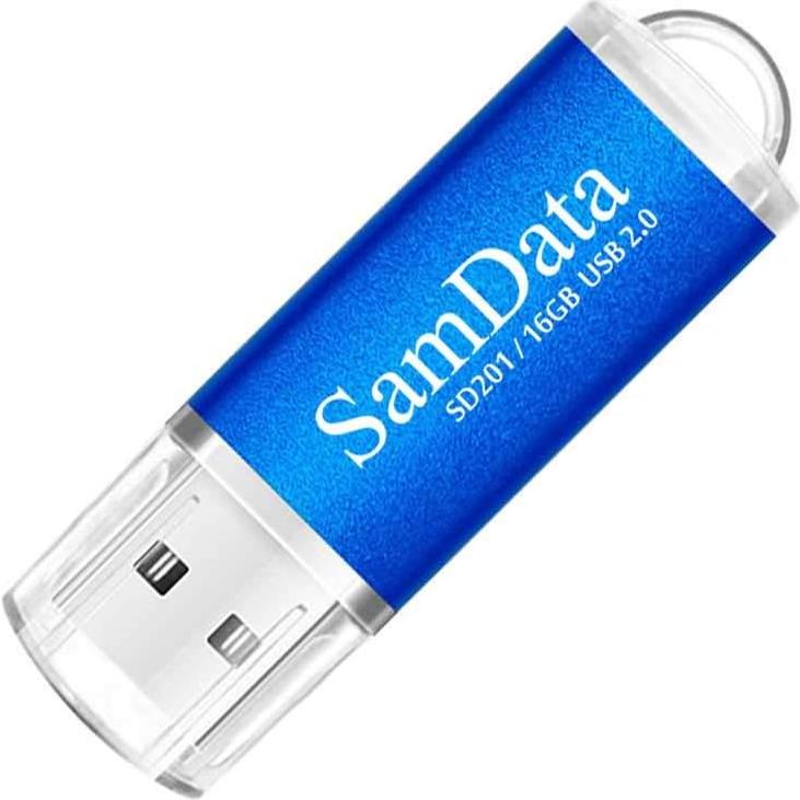 Paquete de 3 Memorias USB 2.0 SamData 16GB Multicolor
