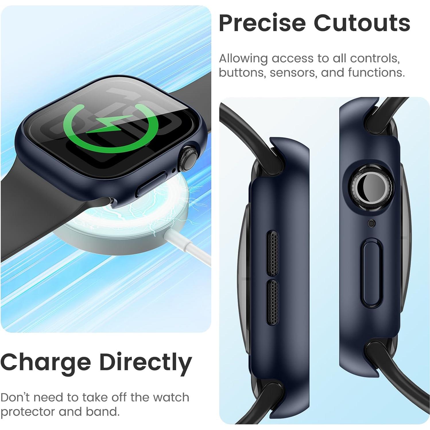 Funda Impermeable LETOID para Apple Watch Serie 10 42mm Azul