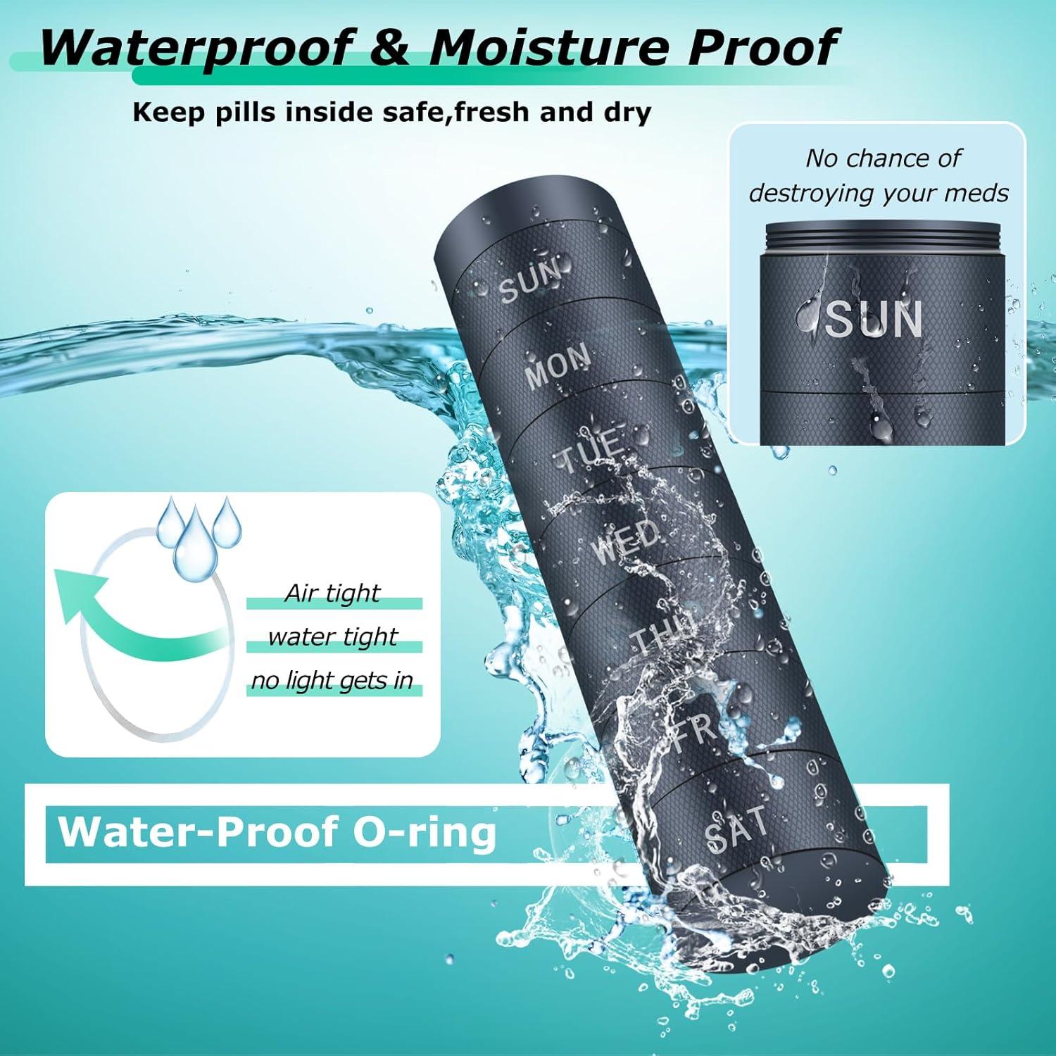 Organizador de Pastillas Semanal Aluminio Serfeymi 7 Compartimentos