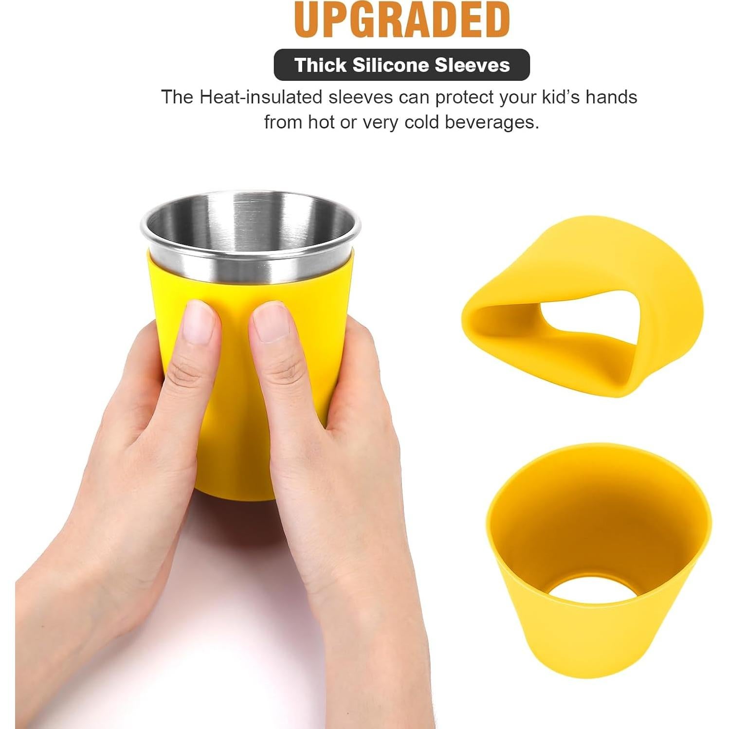 Tazas de Acero Inoxidable Yummy Sam 355ml 6Pack Antiescaldantes