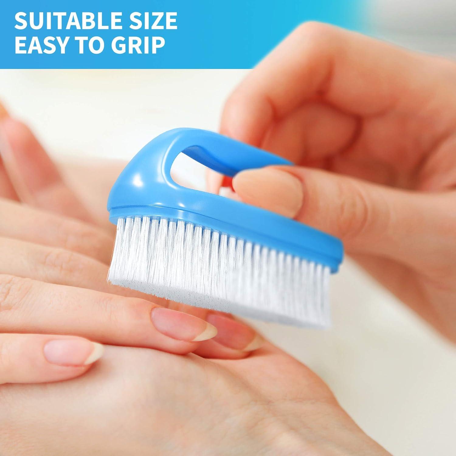 Cepillo de Mano y Uñas Konex Perfect-Grip Azul 10.16x5.72 cm