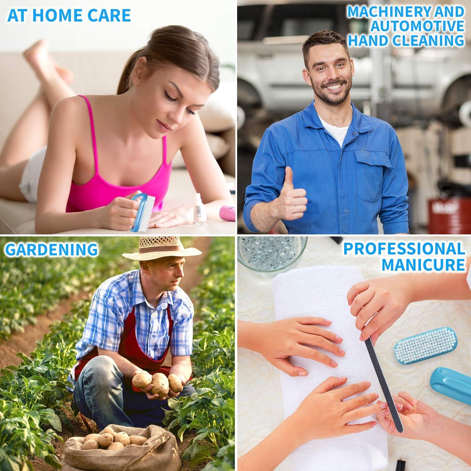 Cepillo de Mano y Uñas Konex Perfect-Grip Azul 10.16x5.72 cm