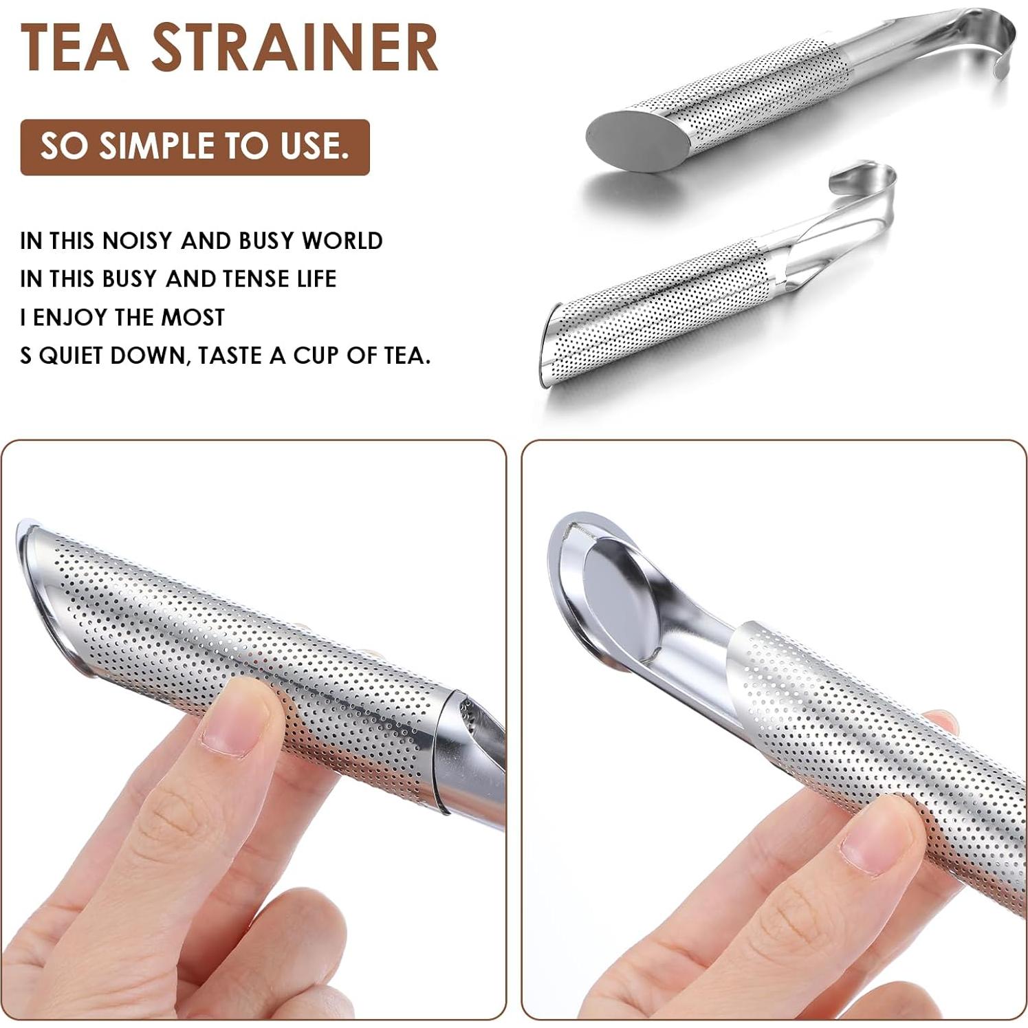 6 Infusores de Té de Acero Inoxidable JOUTYFOR 14.5 cm