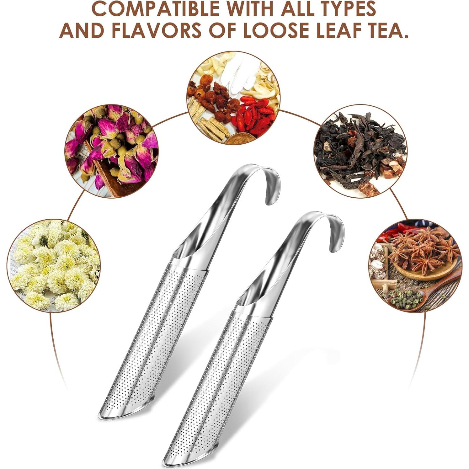 6 Infusores de Té de Acero Inoxidable JOUTYFOR 14.5 cm