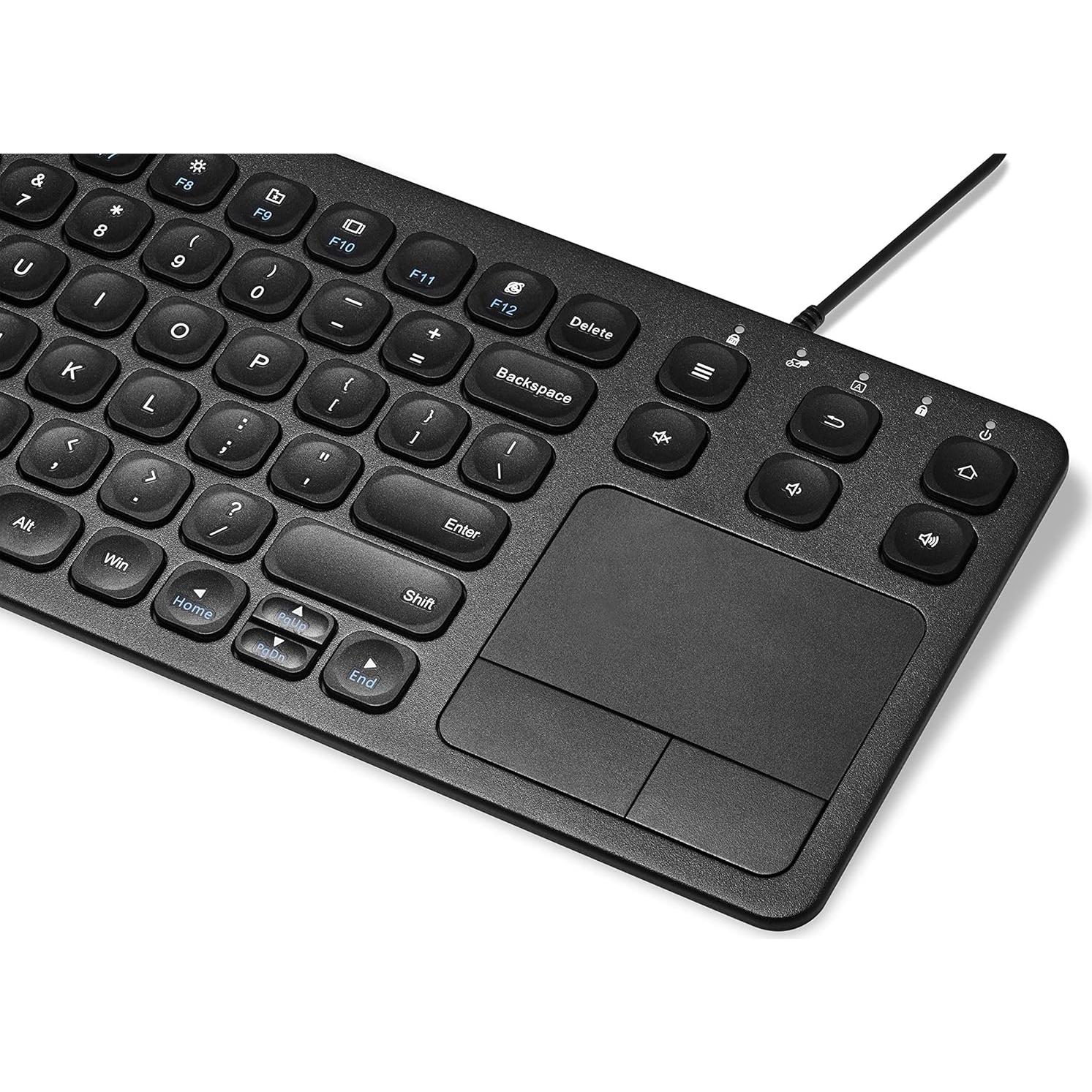 Teclado USB 37.5 cm con Touchpad Vilros para Raspberry Pi