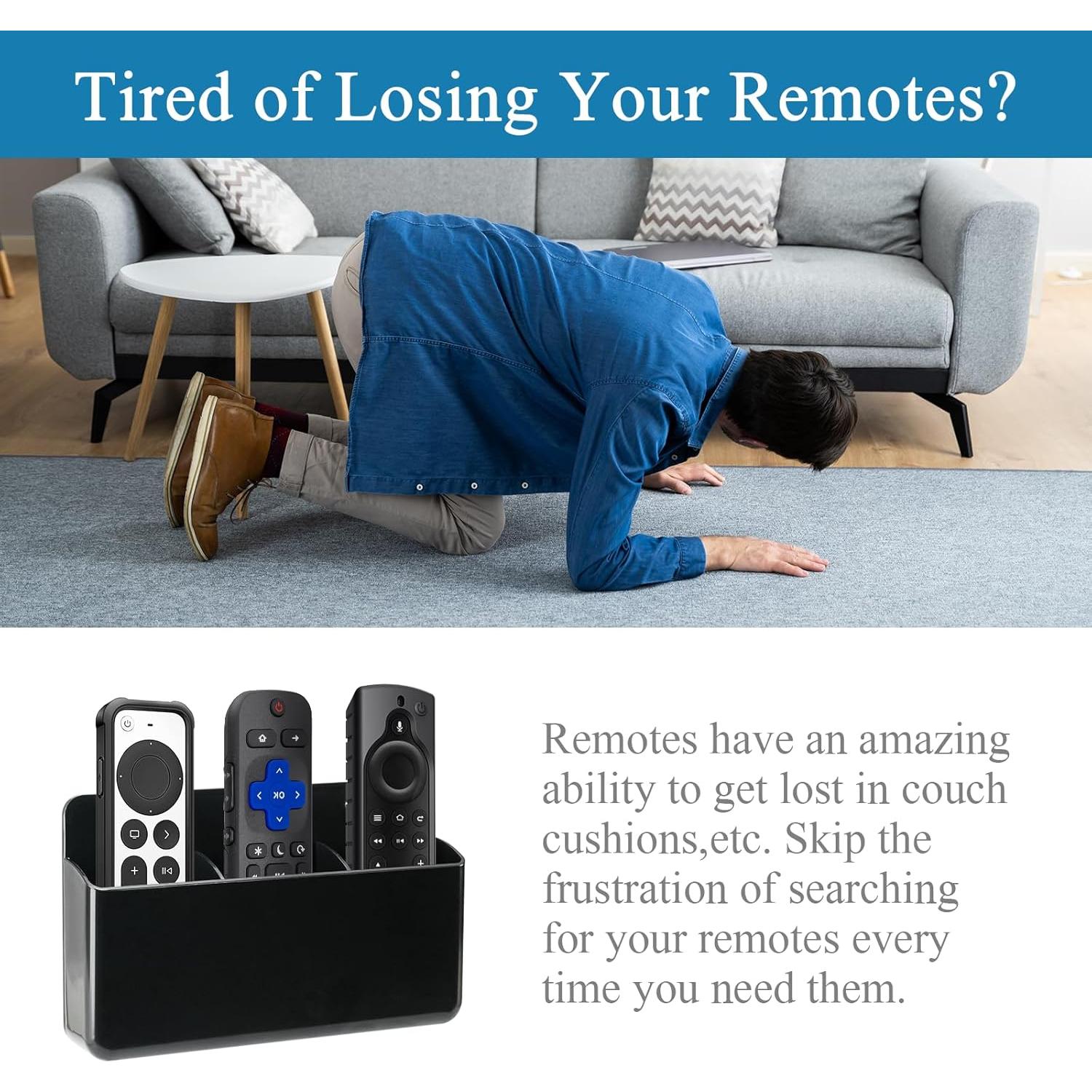 Organizador de Control Remoto Kulusion 2 Piezas Negro