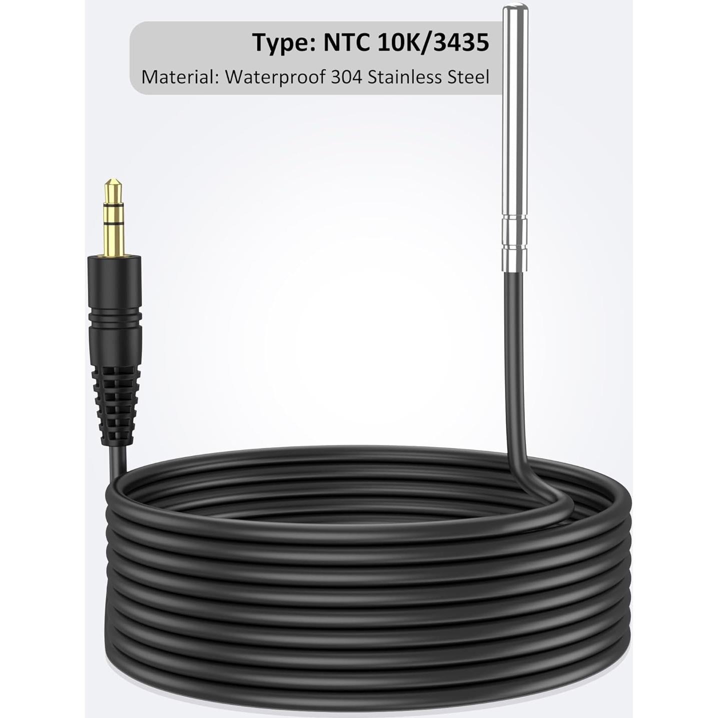 Sonda de Sensor de Temperatura NTC 10K WILLHI 2m Acero Inoxidable