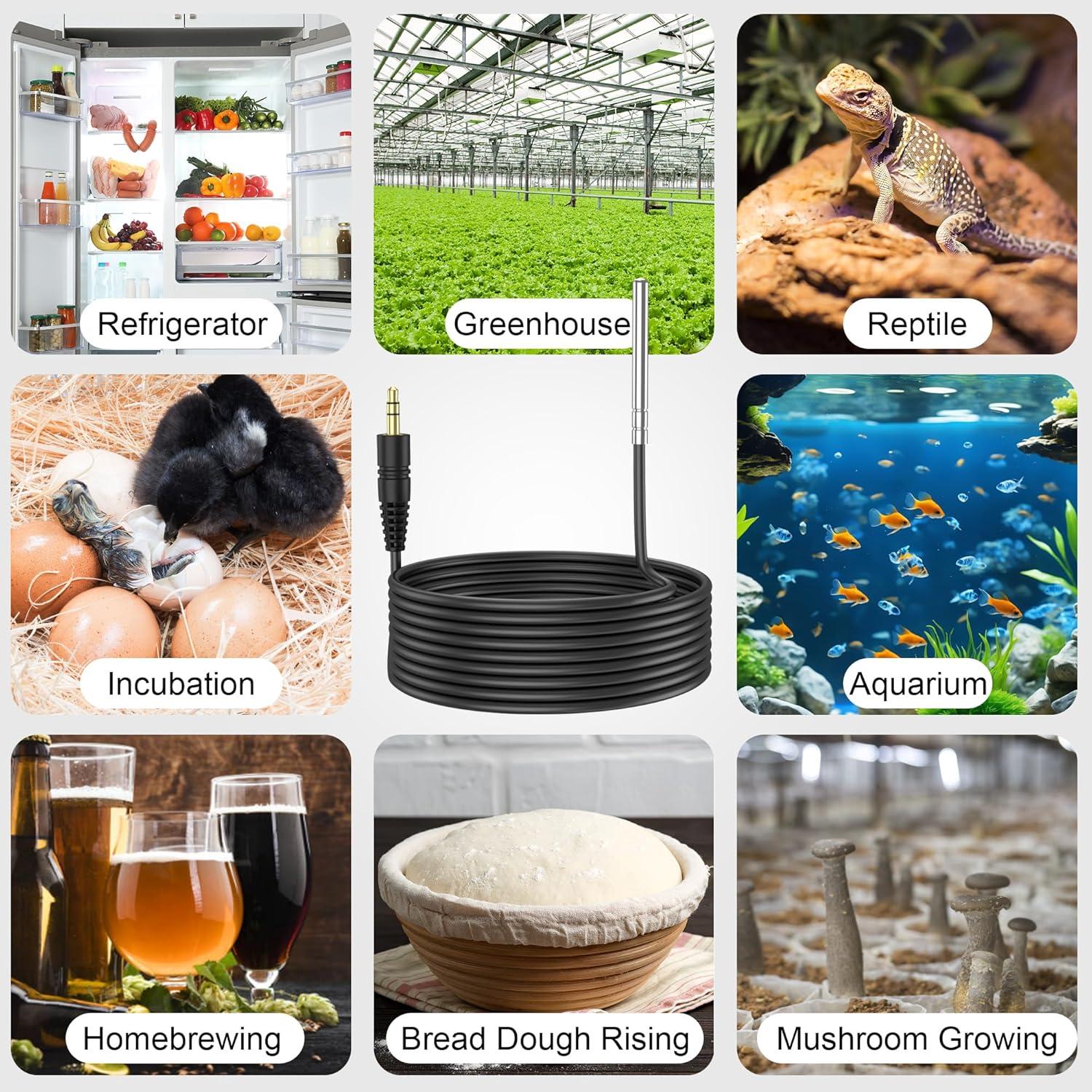 Sonda de Sensor de Temperatura NTC 10K WILLHI 2m Acero Inoxidable