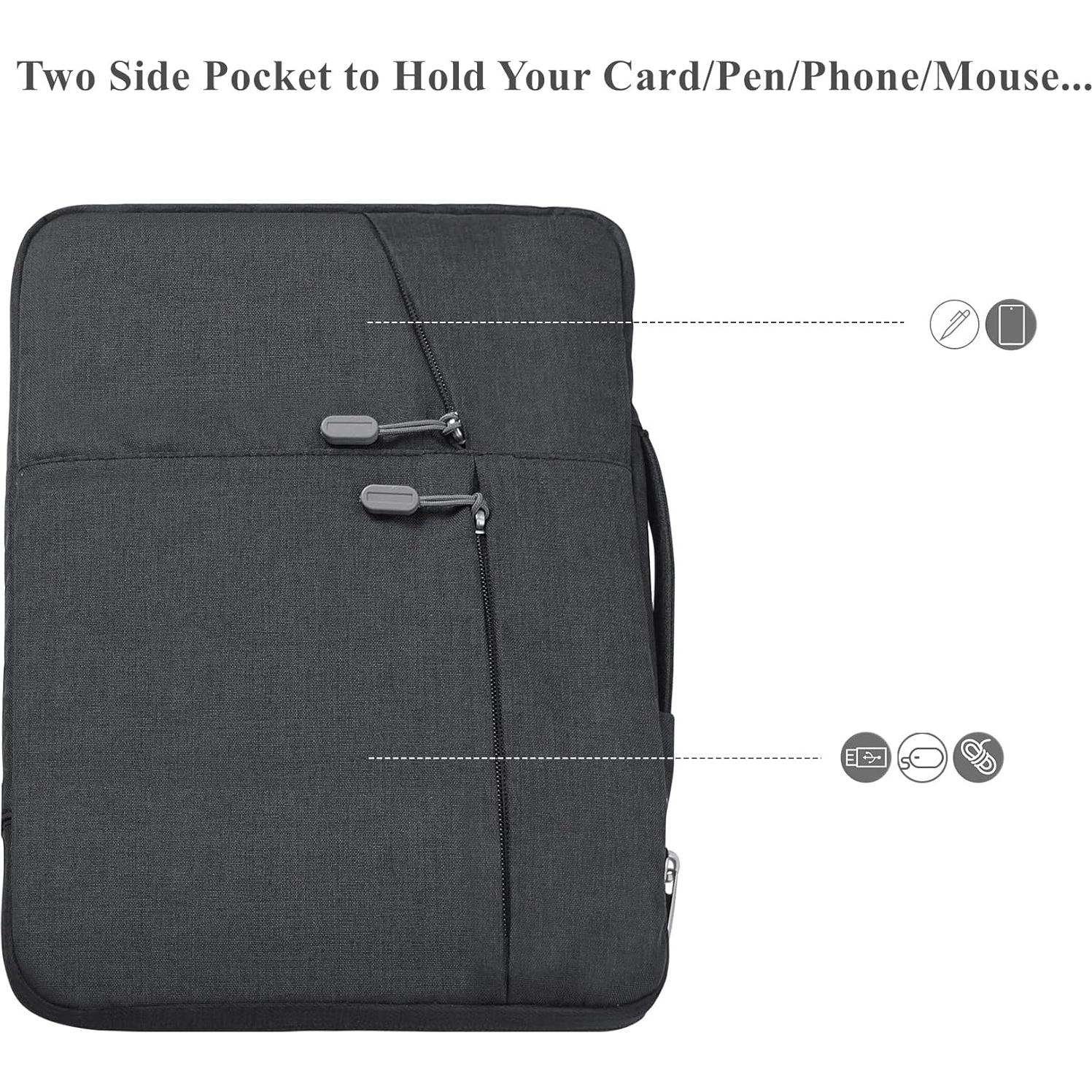 Funda para portátil Megoo 10.5" Negro - Compatible con iPad y Galaxy Tab