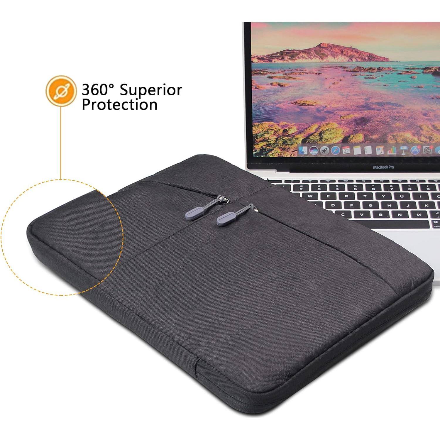 Funda para portátil Megoo 10.5" Negro - Compatible con iPad y Galaxy Tab