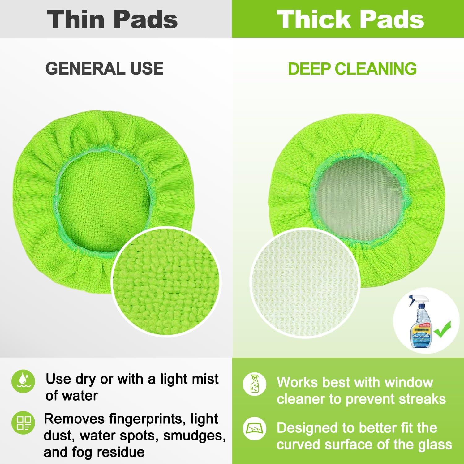 Almohadillas de Microfibra XINDELL - Paquete de 5 Repuestos Verde