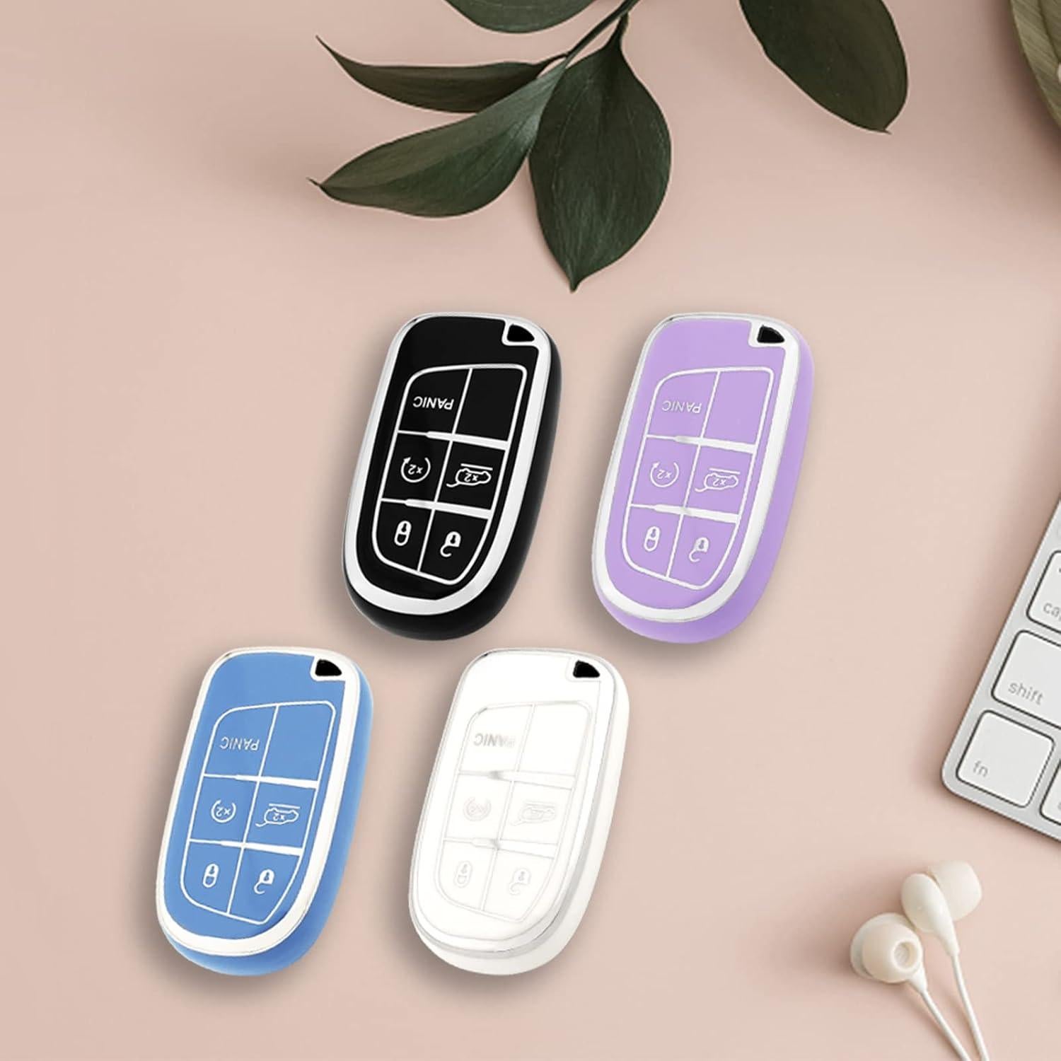 Cubierta de Llavero Jeep XIYANG TRADE TPU Negro Protección 360°