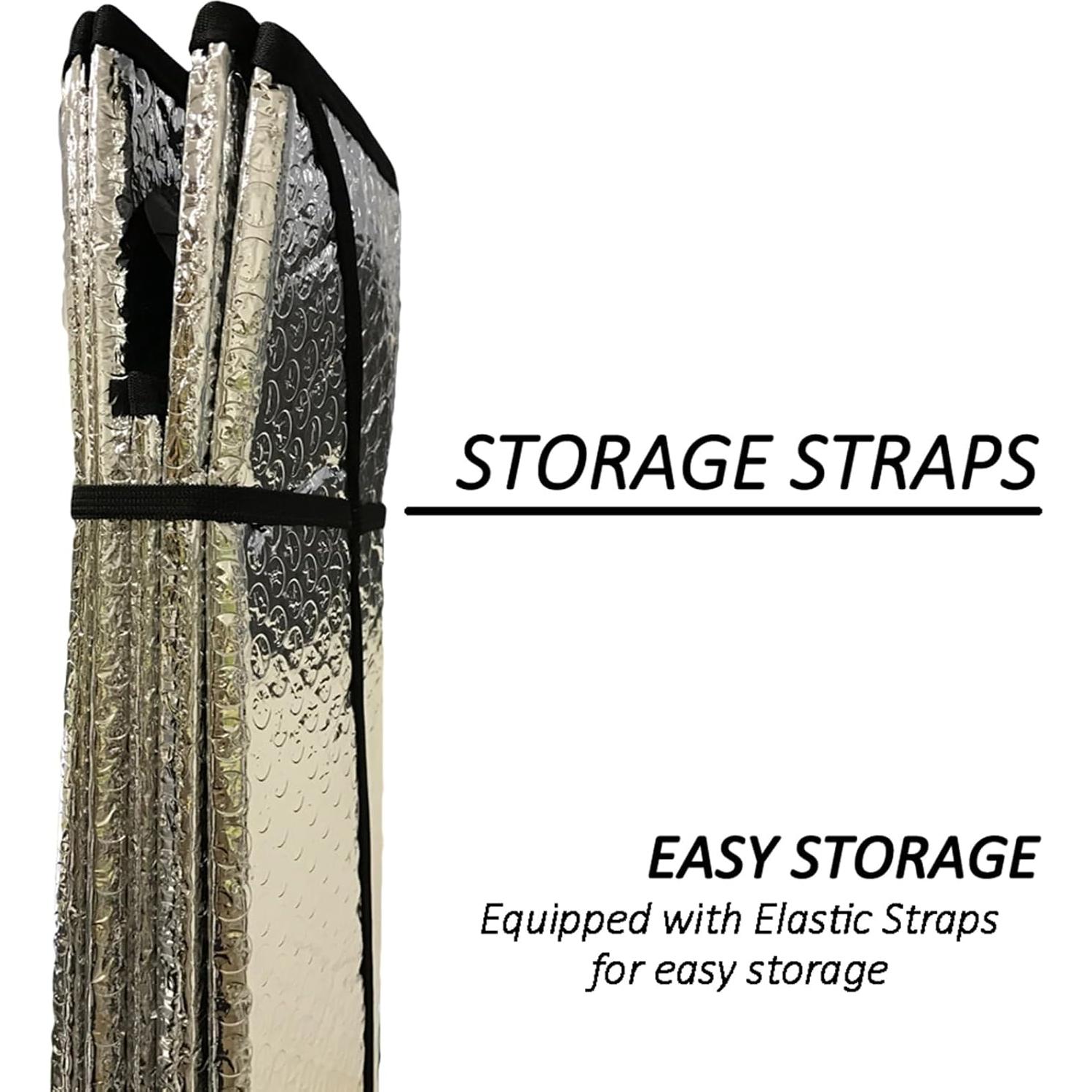 Sombra de Sol para Parabrisas Big Hippo 140.1x69.9 cm Plata